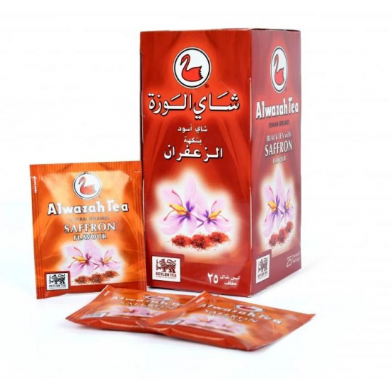 شاي الوزة بنكهة الزعفران 25 كيس